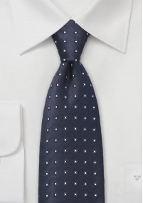 Cravatta quadri blu scuro