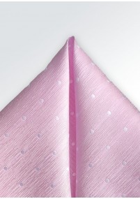 Quadretto da taschino rosa a pois maculati