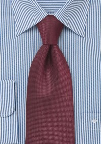 Cravatta trama rosso ciliegia
