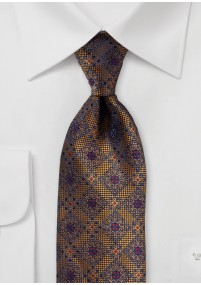 Ornamento per cravatta da uomo marrone medio