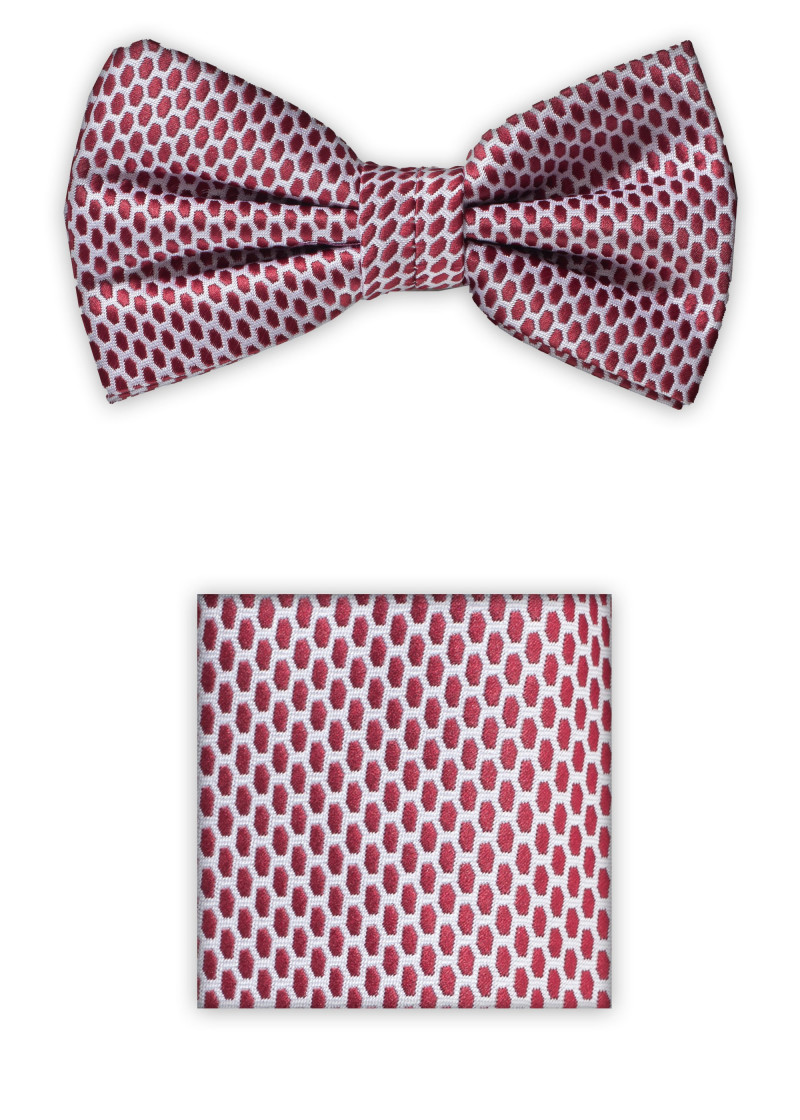 Papillon da uomo con fazzoletto da taschino stile