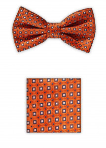 Papillon da uomo stile retrò arancione