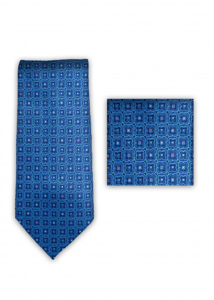 Set di cravatte aus dem gleichen Stoff und Farbe