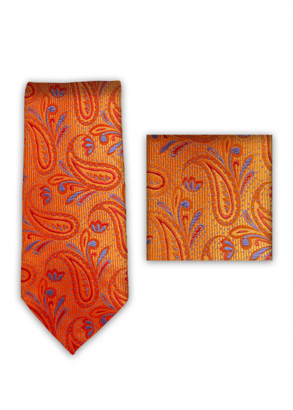 Set di cravatte aus dem gleichen Stoff und Farbe