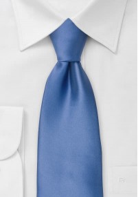 Cravatta XXL blu microfibra