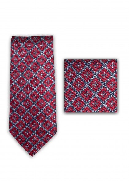 Set di cravatte aus dem gleichen Stoff und Farbe