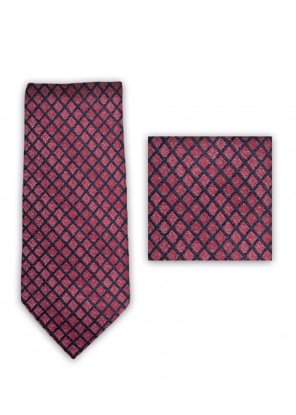Set di cravatte aus dem gleichen Stoff und Farbe