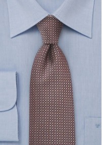Cravatta rete grigio scuro beige