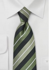 Cravatta righe nero verde
