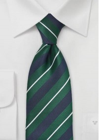 Cravatta business righe blu verde