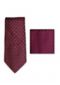 Cravatta Cavalier Sciarpa a pois rosso scuro