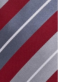 Cravatta business righe bordeaux grigio