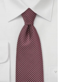 Cravatta quadrangolare rosso vinaccia