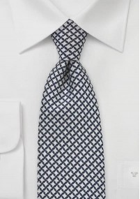 Cravatta decoro linerare nero