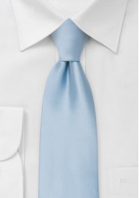 Cravatta celeste chiaro microfibra