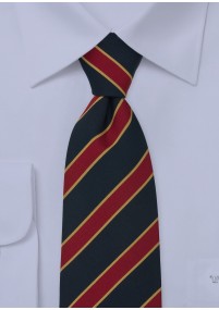 Cravatta Bristol blu rossa oro