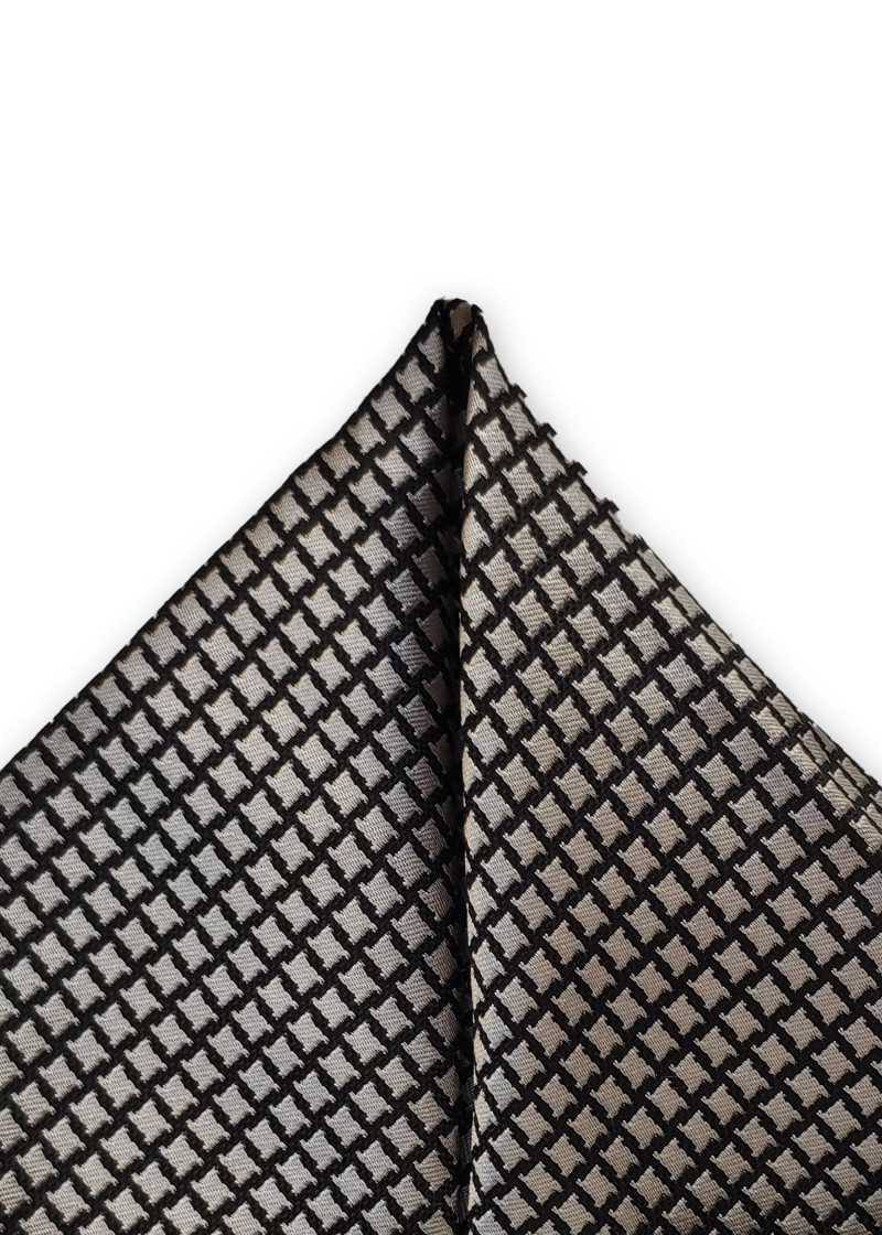 Pochette da taschino modello struttura argento