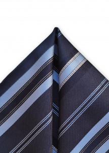 Sciarpa decorativa a righe blu navy