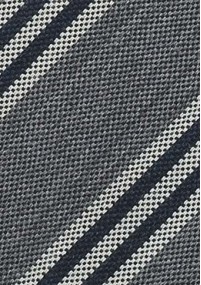 Cravatta lana grigio righe