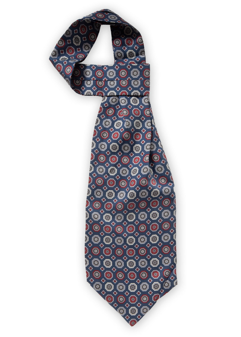 Sciarpa Ascot Emblemi blu scuro