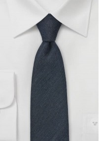 Cravatta lana blu notte