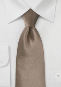 Cravatta da uomo in raso color capuccino