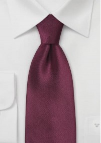 Cravatta business in raso rosso bordeaux