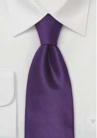 Cravatta business in raso viola