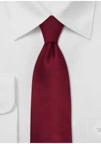 Cravatta in raso rosso scuro