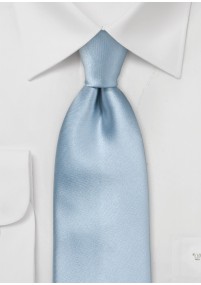 Cravatta in raso blu ghiaccio