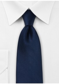 Cravatta in raso blu navy