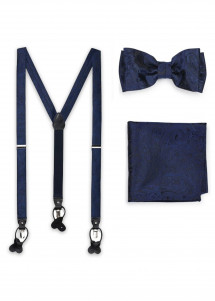 Set di papillon da uomo bretelle da...