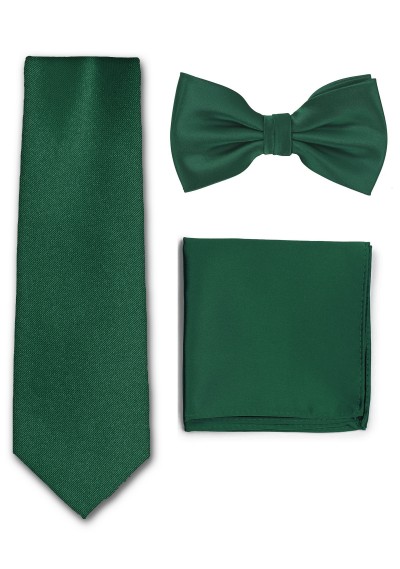 Papillon uomo fazzoletto cravatta business verde