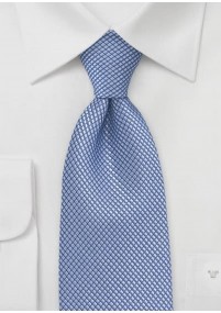 Cravatta XXL blu ghiaccio testurizzata