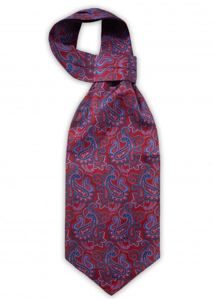 Ascot aus dem gleichen Stoff und Farbe