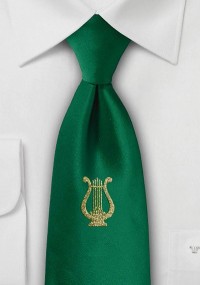 Cravatta da lavoro Lyra (oro) verde abete