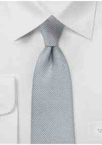Cravatta elastica in grigio argento