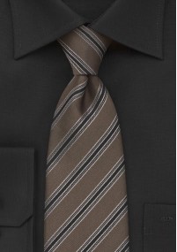 Cravatta castana righe