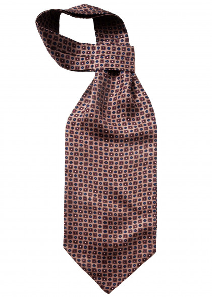 Ascot aus dem gleichen Stoff und Farbe