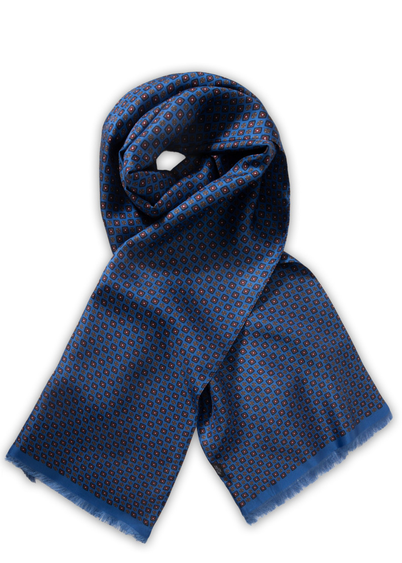 Sciarpa a cravatta oversize con emblemi floreali