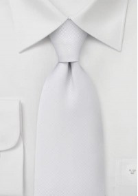 Cravatta avvocato con clip Luxury in bianco