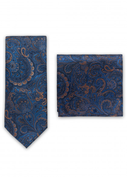 Set di cravatte aus dem gleichen Stoff und Farbe