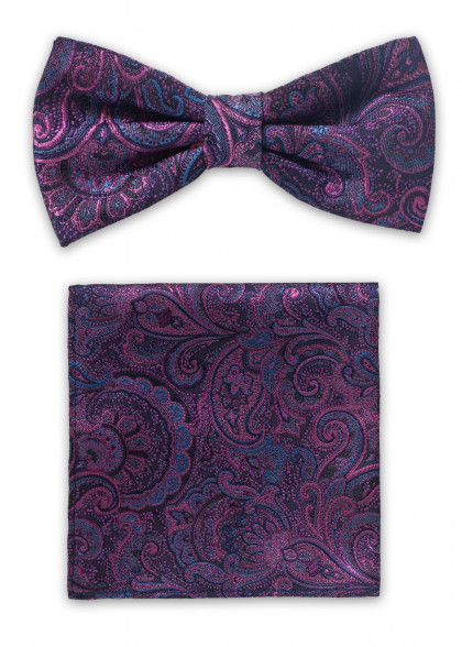 Set di papillon aus dem gleichen Stoff und Farbe