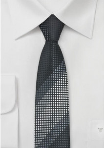 Tendenza cravatta catrame nero argento grigio