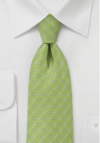 Cravatta con nastri intrecciati verde chiaro
