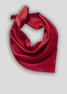 Sciarpa da donna in seta rosso scuro a...