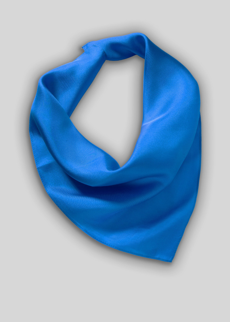 Sciarpa da donna in seta Azzurro Unicolore