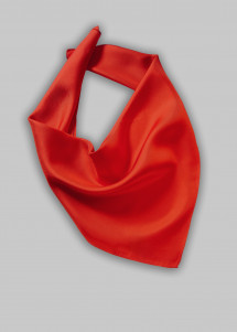 Sciarpa da donna in seta rosso unicolore