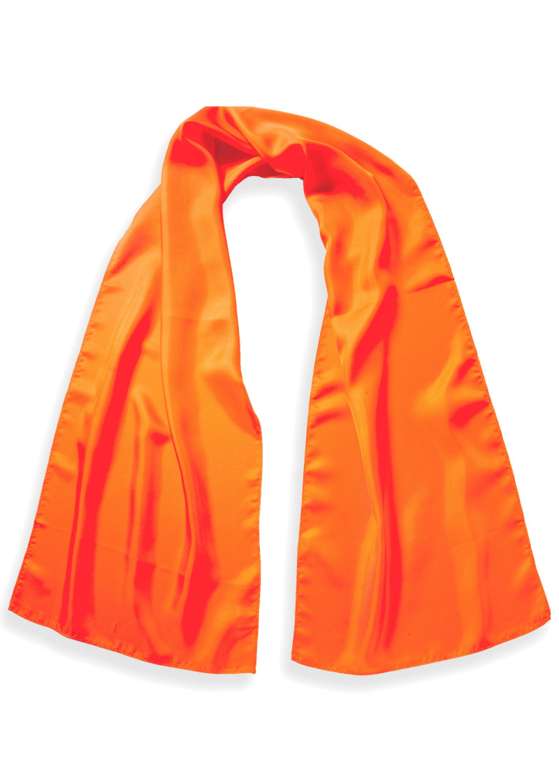 Sciarpa da donna in seta arancione