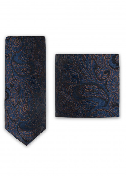 Set di cravatte aus dem gleichen Stoff und Farbe